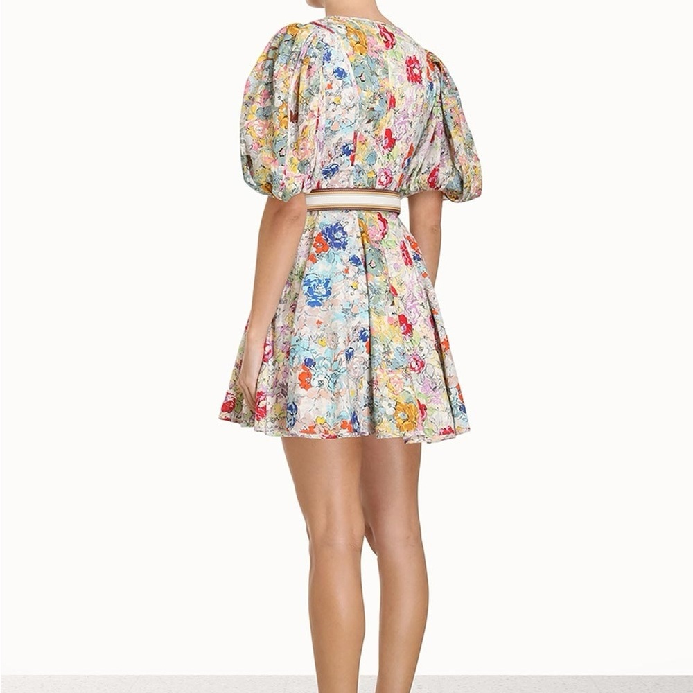 Zimmermann clover panelled mini dress New! size 4 including the belt - Picture 12 of 16